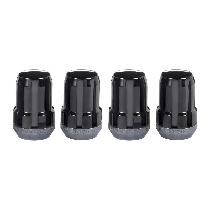 McGard SplineDrive Lug Nut (Cone Seat) M12X1.25 / 1.24in. Length (4-Pack) - Black (Req. Tool) 65354BK Main Image