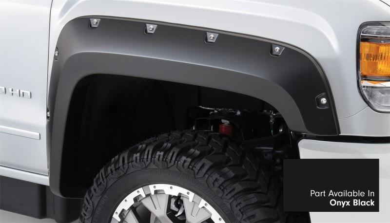 Bushwacker 16-18 GMC Sierra 1500 Pocket Style Flares 4pc - Onyx Black 40974-34 Main Image