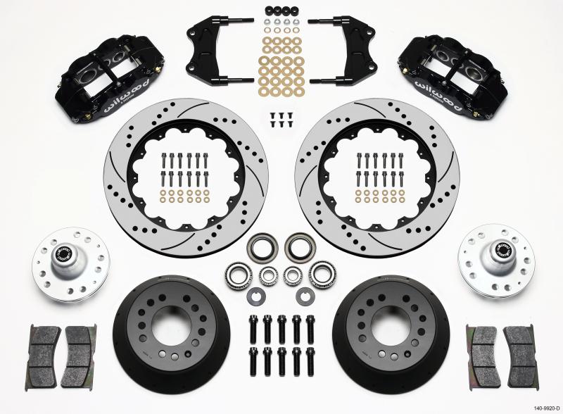 Wilwood Narrow Superlite 6R Front Hub Kit 14.00in Drilled WWE ProSpindle 140-9920-D Main Image