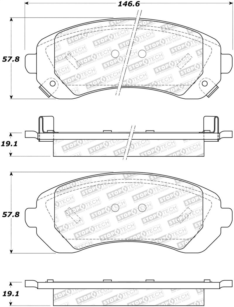 StopTech Street Brake Pads 308.08440 Main Image