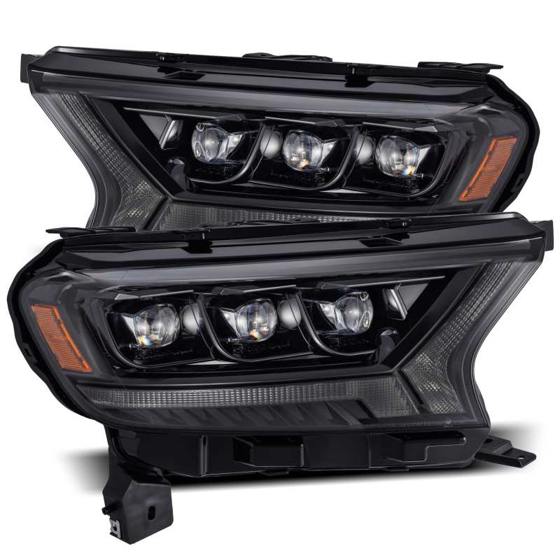 AlphaRex 19-21 Ford Ranger NOVA LED Proj Headlight Plnk Style Alpha Blk w/Activ Light/Seq Signal/DRL 880123