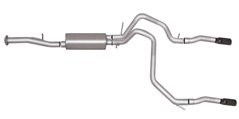 Gibson 07-12 Chevrolet Avalanche LS 5.3L 2.25in Cat-Back Dual Split Exhaust - Aluminized 5573 Main Image