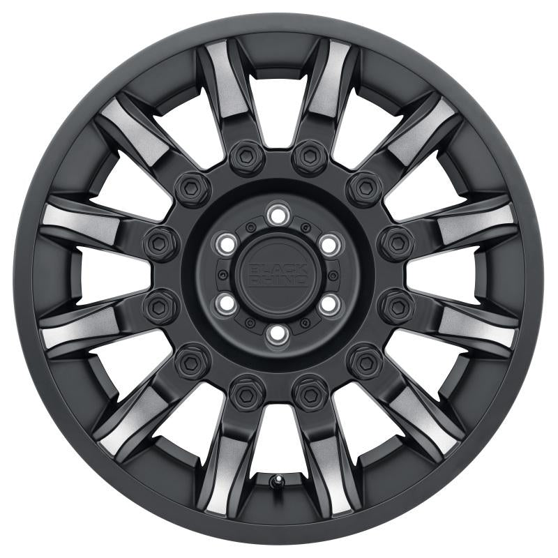 Black Rhino Mission 20x11.5 8x170 ET-44 CB 125.1 Matte Black w/Machined Tinted Spokes Wheel 2015MSN-48170M25 Main Image