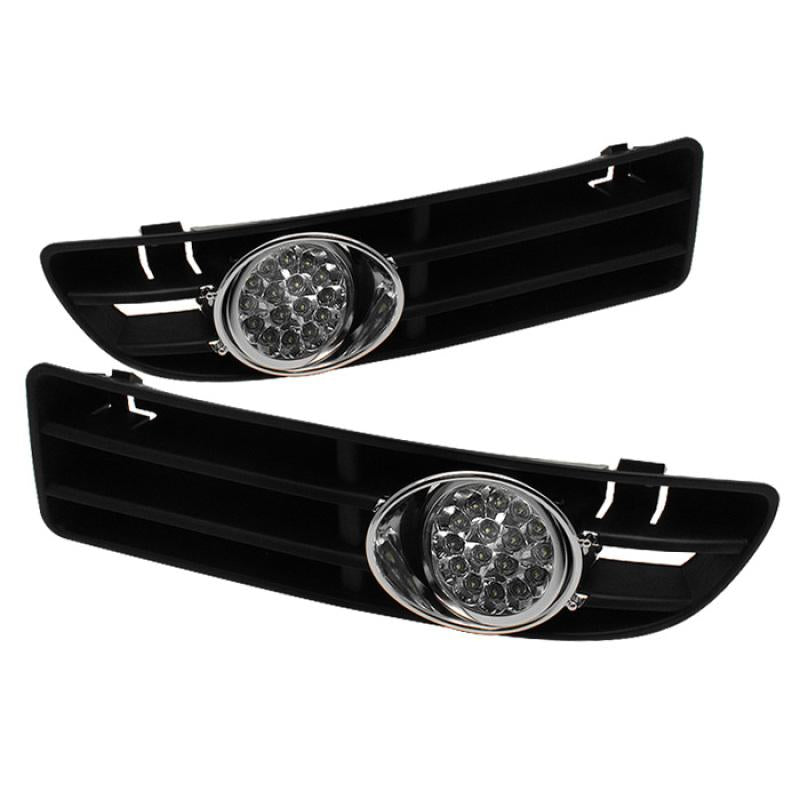 Spyder Volkswagen Jetta 99-05 LED Fog Lights w/Switch Clear FL-LED-VJ99-C 5015778 Main Image