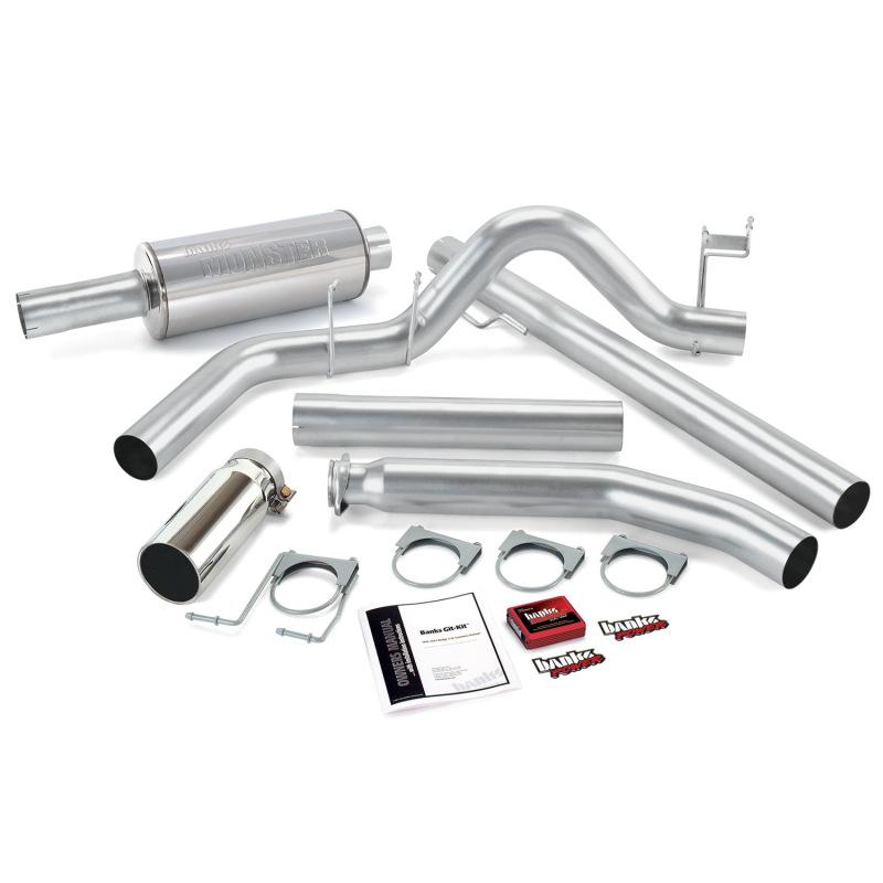 Banks Power 02 Dodge 5.9L Std Cab Git-Kit - SS Single Exhaust w/ Chrome Tip 49361 Main Image