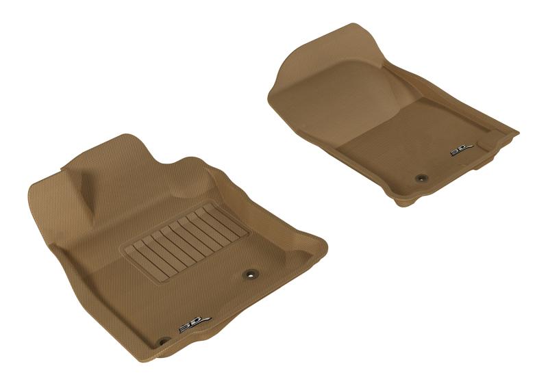 3D MAXpider 2010-2012 Toyota 4Runner Kagu 1st Row Floormat - Tan L1TY04411502 Main Image