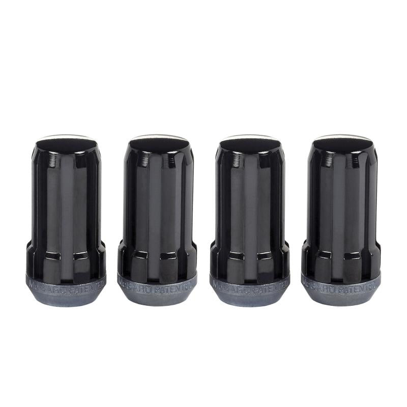 McGard SplineDrive Lug Nut (Cone Seat) 1/2-20 / 1.60in. Length (4-Pack) - Black (Req. Tool) 65340BK Main Image