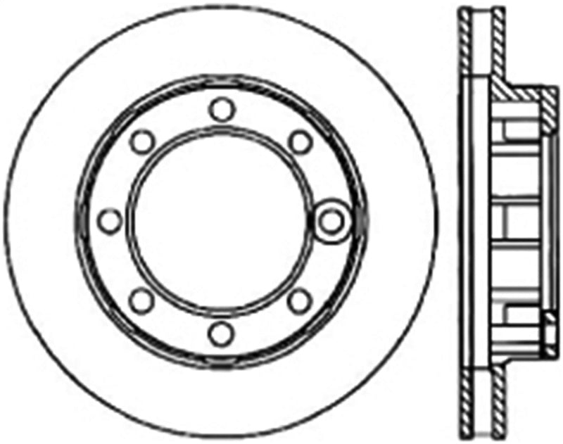 StopTech 71-86 Chevrolet K20 Suburban Cryo Slotted Front Right Sport Brake Rotor 126.68001CSR