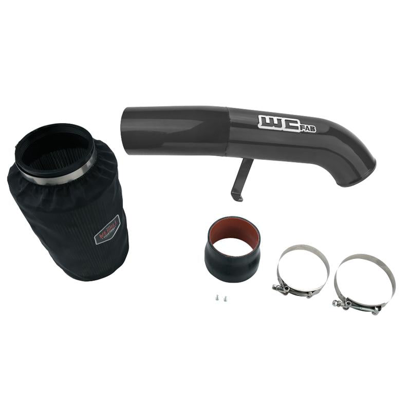 Wehrli 01-04 Chevrolet 6.6L LB7 Duramax 4in Intake Kit - Gloss Black WCF100334-GB Main Image