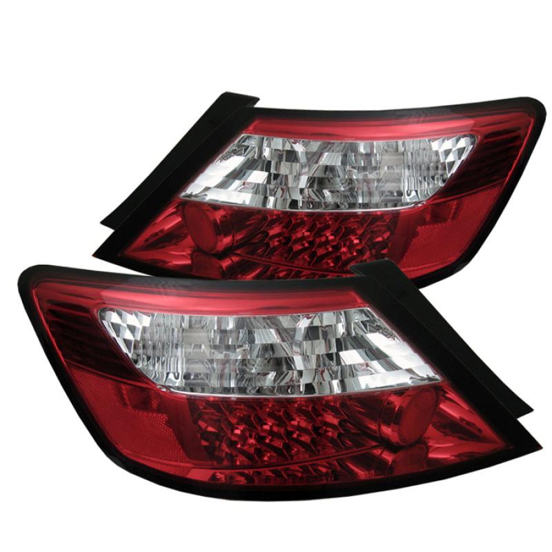 Spyder Honda Civic 06-08 2Dr LED Tail Lights Red Clear ALT-YD-HC06-2D-LED-RC 5004512 Main Image