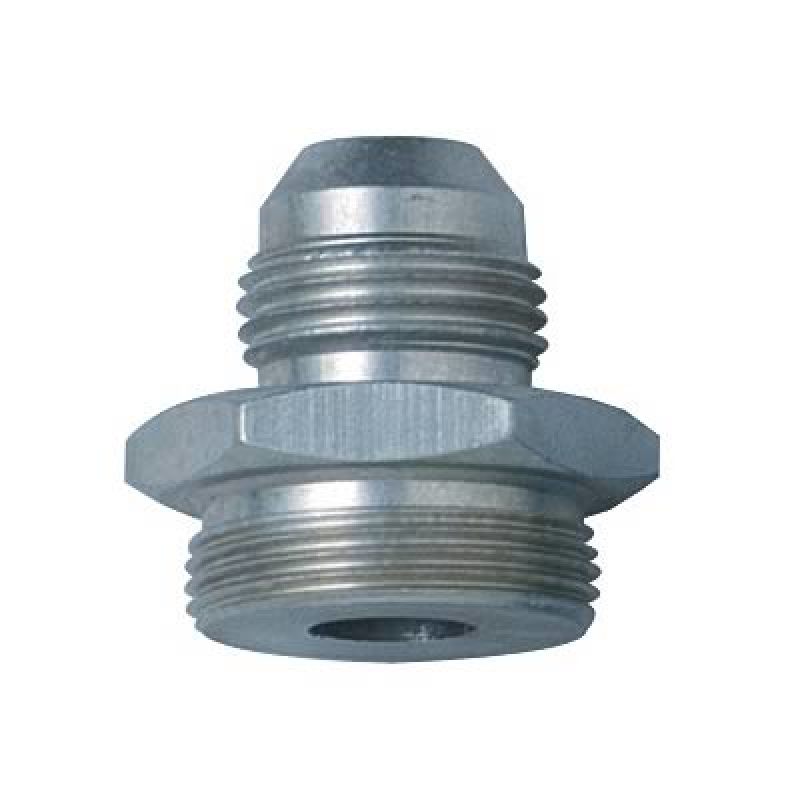 Fragola -10AN x 7/8-20 Male Adapter-Dual Feed - Clear 491958-CL