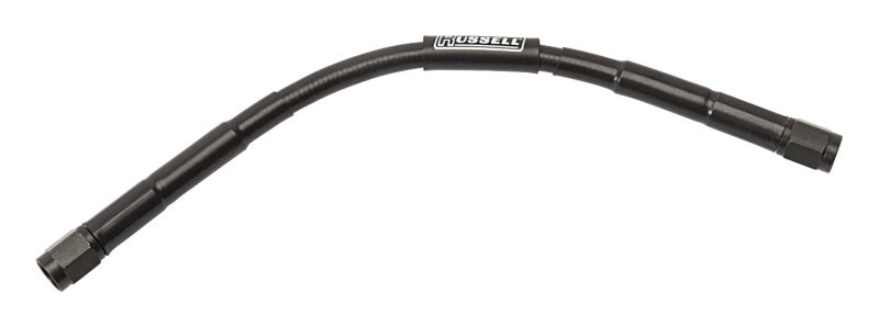 Russell Black Universal Brake Hose Straight #3 To Straight #3 16"