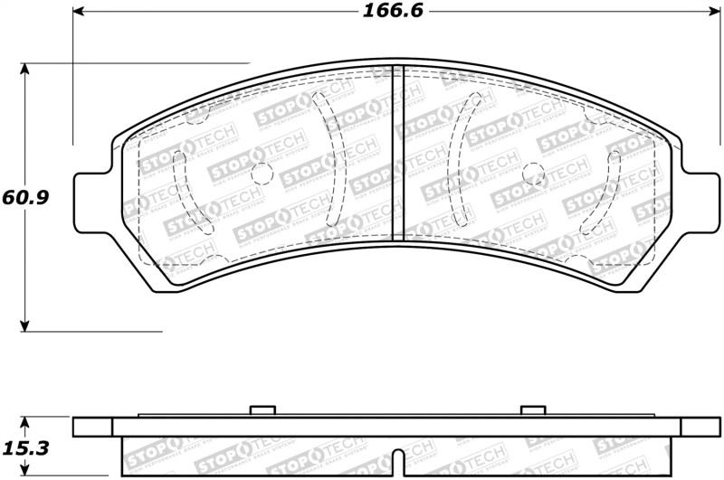 StopTech Street Brake Pads 308.07260 Main Image