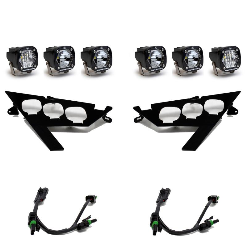 Baja Designs Polaris S1 Triple LED/Laser Headlight Kit - Polaris 2020-23 RZR Pro XP; 2022 RZR Pro R/Turbo R 447157