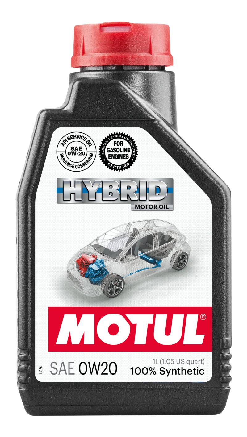 Motul 1L Hybrid Synthetic Motor Oil - 0W20 107141 Main Image