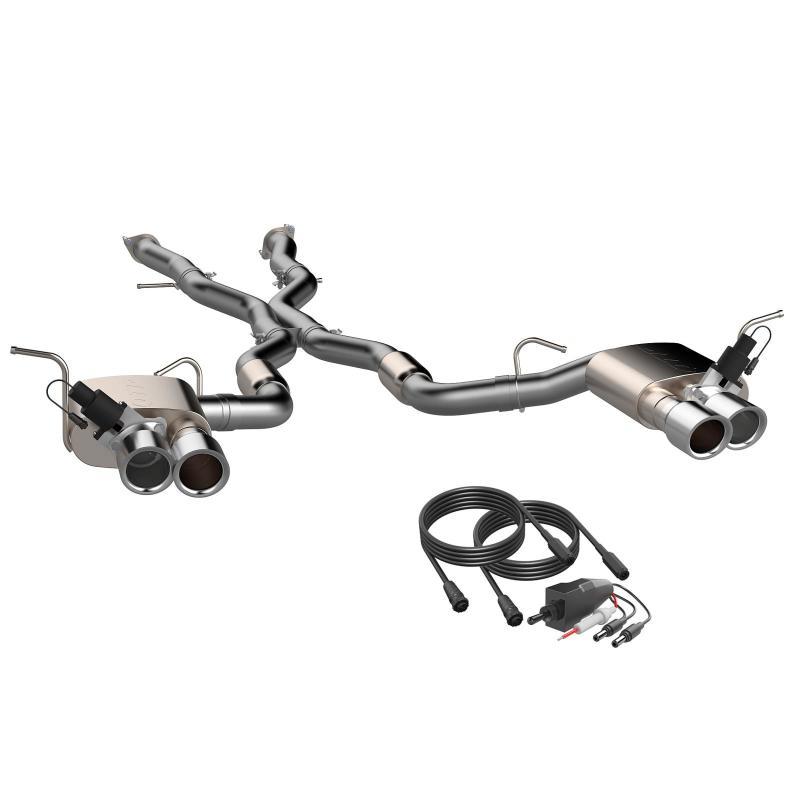 QTP 2018+ Jeep Grand Cherokee Trackhawk 304SS Screamer Cat-Back Exhaust w/4in Tips 427218 Main Image