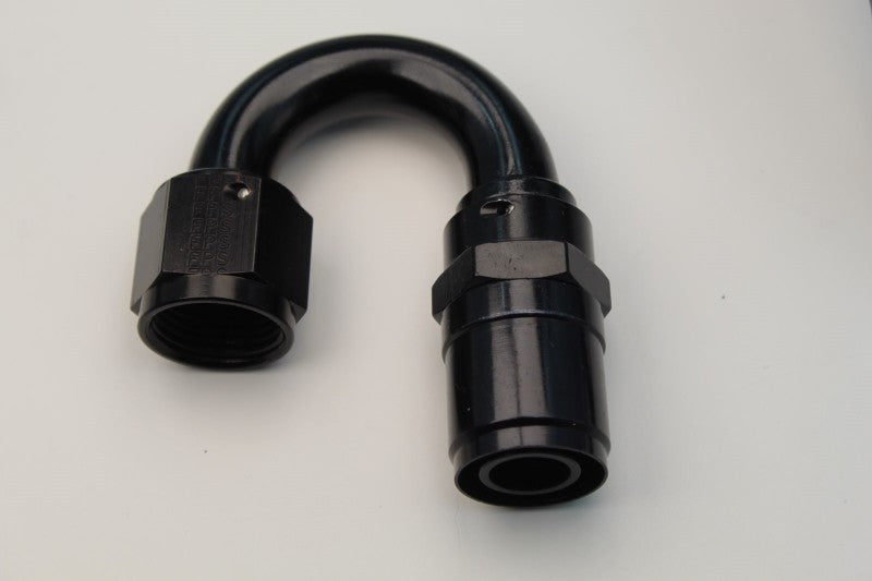 Fragola -10AN Male Rad. Fitting x 120 Degree Race-Rite Crimp-On Hose End 2612010-RAD