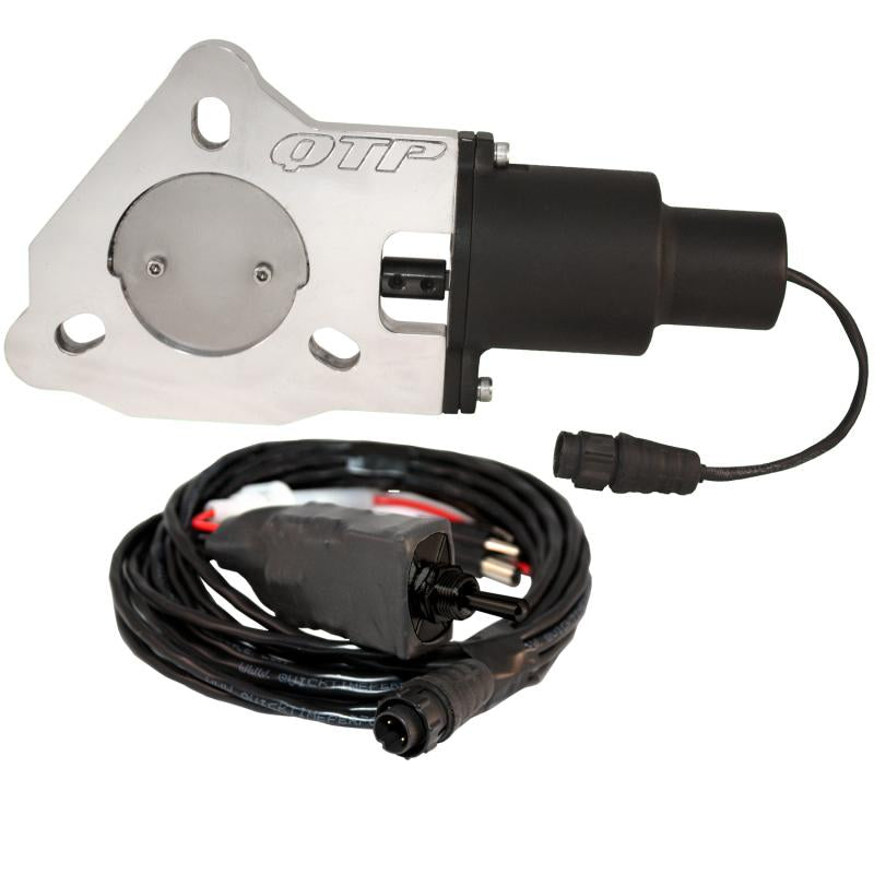 QTP 2.25in Bolt-On QTEC Electric Cutout Valve - Single QTEC225 Main Image