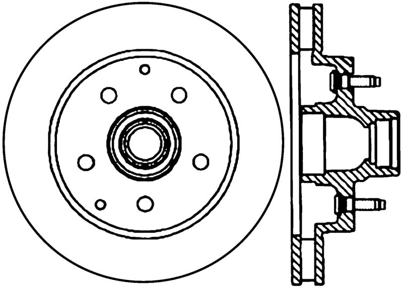 StopTech Sport Cryo Drilled/Slotted Brake Rotor; Front Right