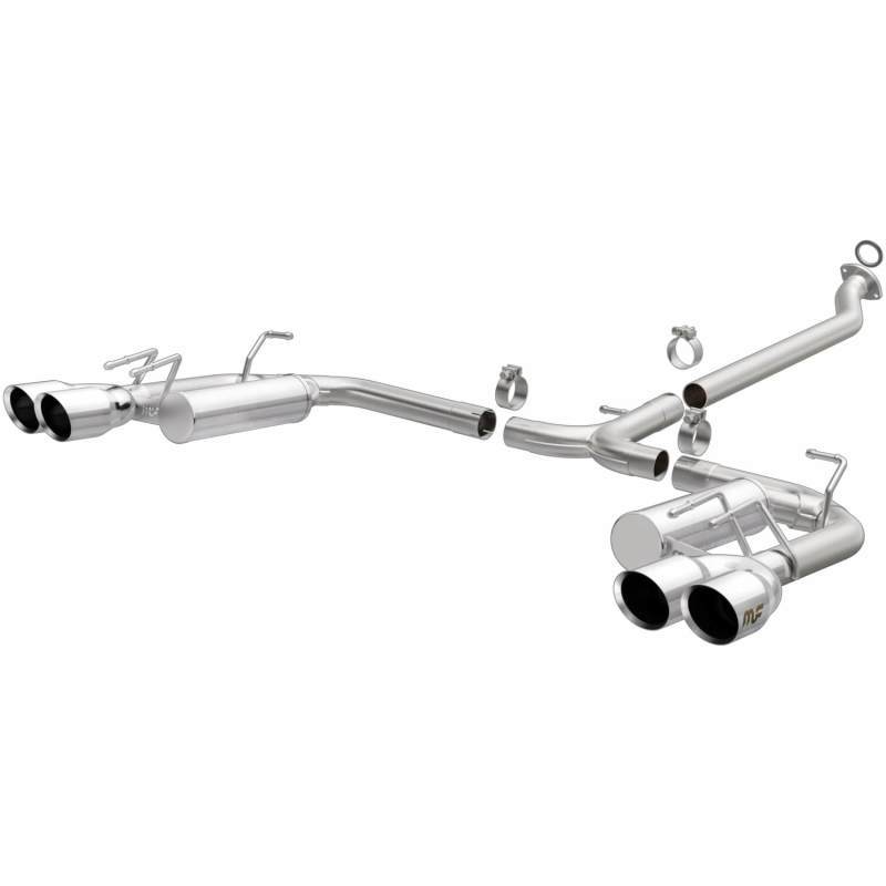 MagnaFlow 18-19 Toyota Camry XSE 2.5L Street Series Cat-Back Exhaust w/4in Polished Quad Tips 19494 Main Image