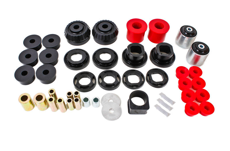 BMR 08-09 Pontiac G8 Total Suspension Bushing Kit (BK003 BK007 BK012) - Black/Red BK013