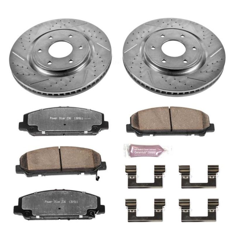 PowerStop PSB Z36 Truck & Tow Kit Brakes, Rotors & Pads Brake Kits - Performance D&S main image