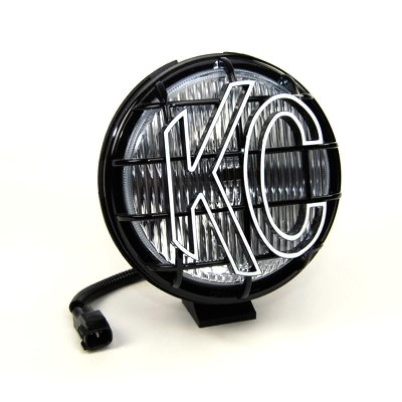 KC HiLiTES Apollo Pro 97-04 Jeep TJ Replacement 6in. Halogen Fog Light 55w (Single) - Black 1134 Main Image