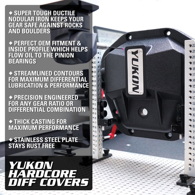 Yukon Gear Hardcore Diff Cover for 8.5inch GM Rear w/ 5/16inch Cover Bolts YHCC-GM8.5-S