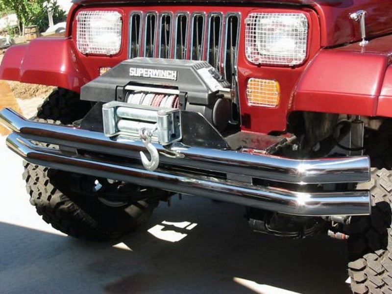 Rampage 1976-1983 Jeep CJ5 Double Tube Bumper - Stainless 8449