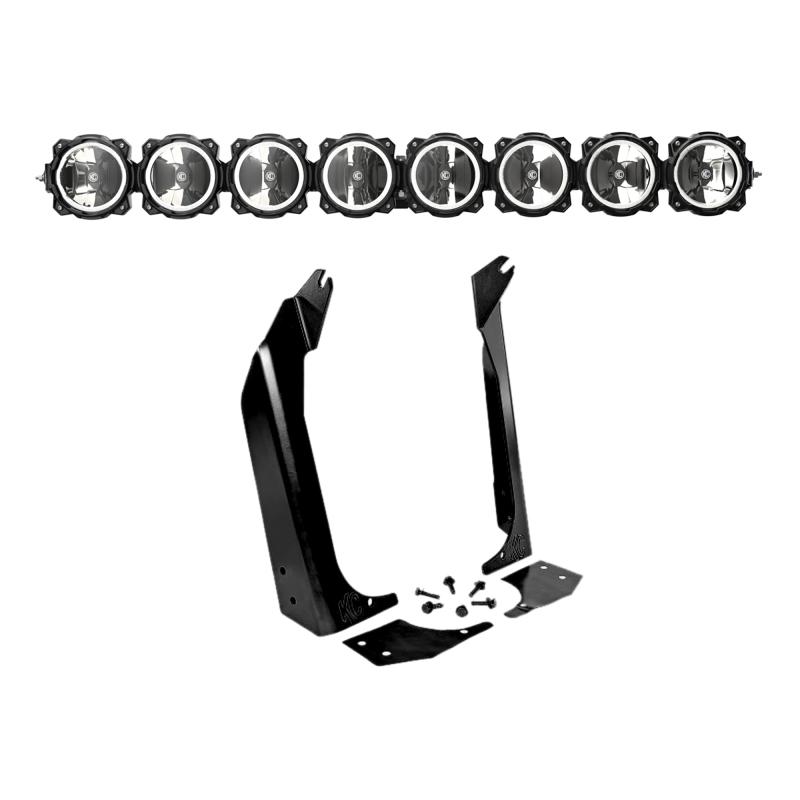 KC HiLiTES 97-06 Jeep TJ Pro6 Gravity LED 8-LT Overhead Sys Light Bars 91337 Main Image