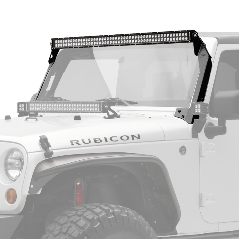 KC HiLiTES 07-18 Jeep JK 50in. C-Series C50 LED Light Bar w/Overhead Mount Bracket Kit 366 Main Image