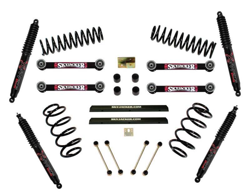 Skyjacker 1997-2002 Jeep Wrangler (TJ) Suspension Lift Kit w/ Shock TJ401BPB Main Image