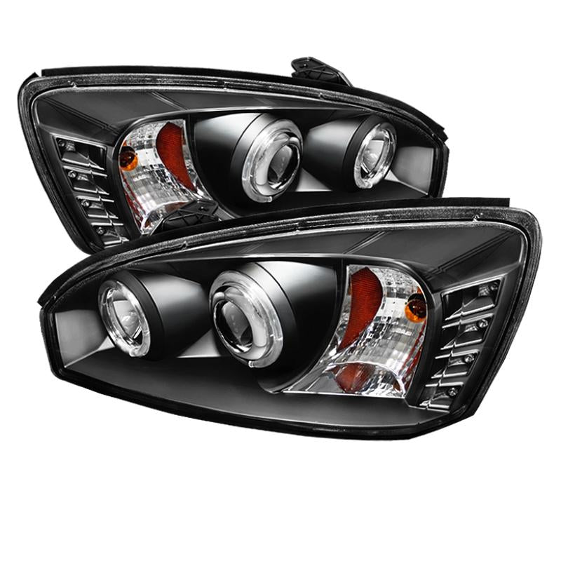 Spyder Chevy Malibu 04-07 Projector Headlights LED Halo LED Black High H1 Low H1 PRO-YD-CM04-HL-BK 5042675 Main Image