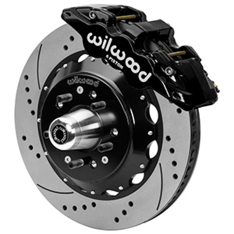 Wilwood Aero6R/ST Front Big Brake Kit 14in D/S Black Powder Coat 79-88 Chevrolet Monte Carlo 140-16246-D