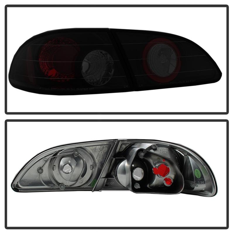 Spyder Toyota Corolla 98-02 Euro Tail Lights Black Smoke ALT-YD-TC98-BSM 5084323 Main Image