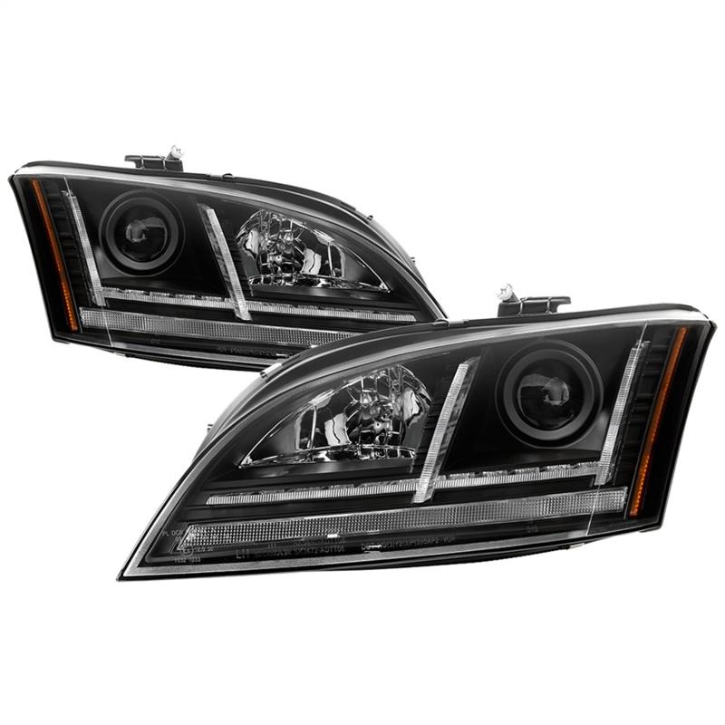 Spyder 08-15 Audi TT HID Xenon Projector Headlights w/Seq Turn Signal - Blk (PRO-YD-ATT08-HID-BK) 5085542 Main Image