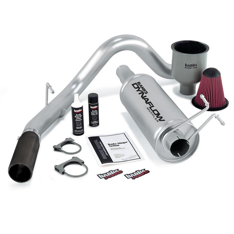 Banks Power 99-04 Ford 6.8L Excursion Stinger System - SS Single Exhaust w/ Black Tip 49139-B Main Image