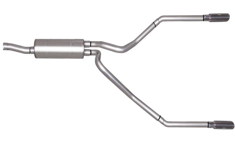 Gibson 99-04 Ford F-250 Super Duty Lariat 6.8L 2.5in Cat-Back Dual Split Exhaust - Stainless 69505 Main Image