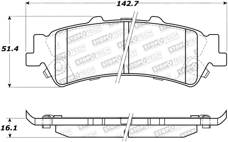 StopTech Street Brake Pads 308.07921 Main Image