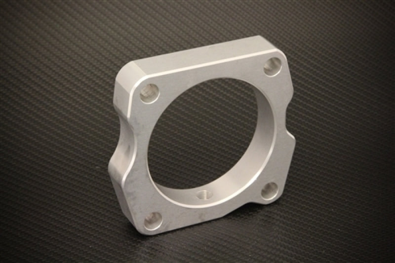 Torque Solution Throttle Body Spacer (Silver): 12-15 Honda Civic Si