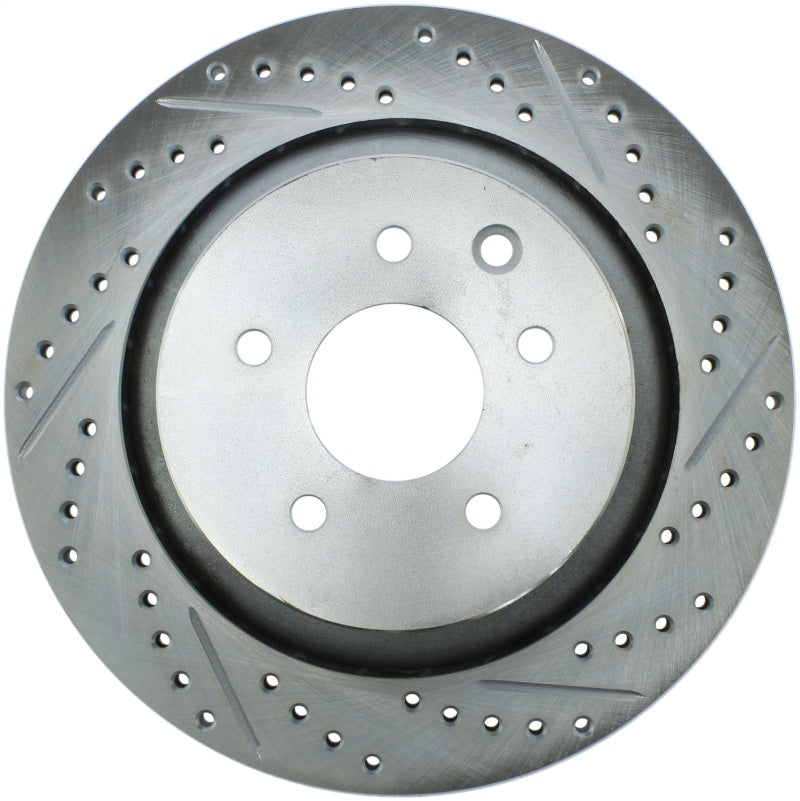 StopTech Select Sport 14-16 Infiniti Q60 Drilled and Slotted Rear Left Brake Rotor 227.42093L