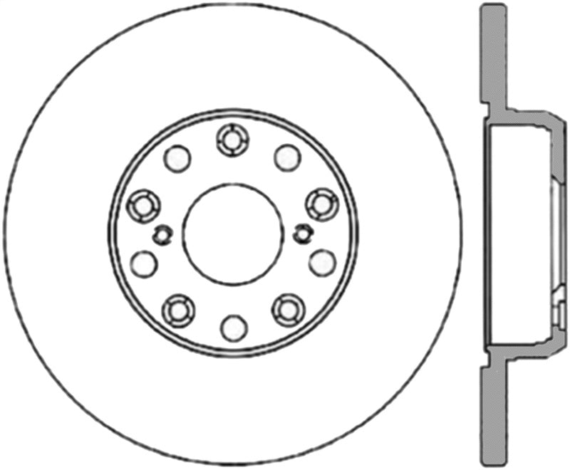 Stoptech ST Slotted Sport Brake Rotors Brakes, Rotors & Pads Brake Rotors - Slotted main image