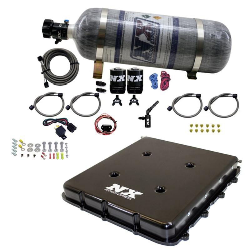 Nitrous Express Nitrous Kit w/Billet LT4 Supercharger Lid w/12lb Bottle 20939-12 Main Image