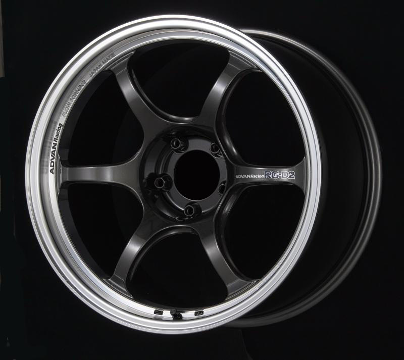 Advan RG-D2 15x5 +38 4-100 Machining & Black Gunmetallic Wheel YAT5A38AMBG Main Image