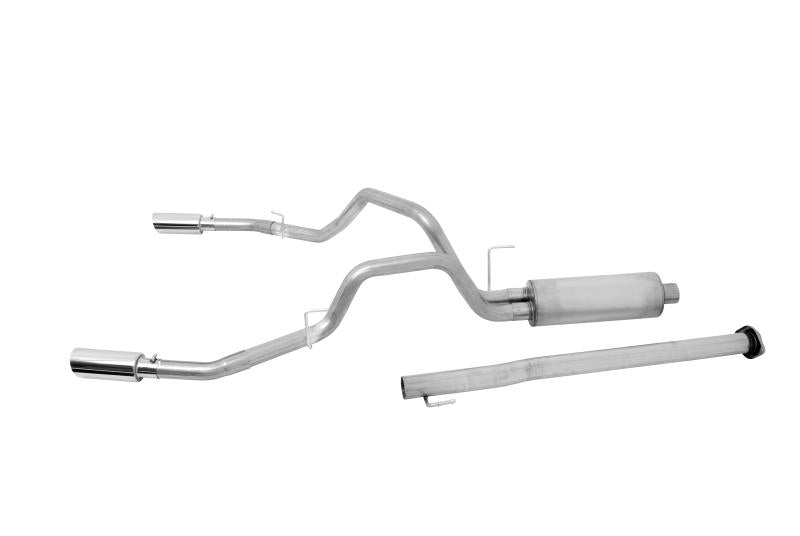 Gibson 15-19 Ford F-150 XL 5.0L 3in/2.5in Cat-Back Dual Split Exhaust - Stainless 69547 Main Image