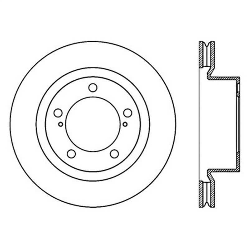 StopTech Slotted Sport Brake Rotor 126.44162SL Main Image