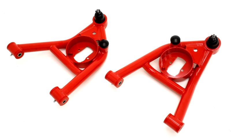 BMR 64-72 A-Body Non-Adj. Lower A-Arms (Polyurethane) - Red AA016R Main Image