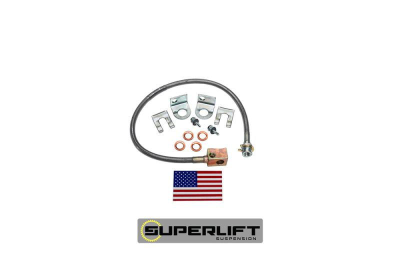 Superlift 97-05 Jeep Wrangler TJ w/ 4-6in Lift Kit (Single) Bullet Proof Brake Hose 91465 Main Image