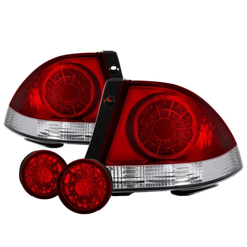 Spyder 01-03 Lexus IS300 LED Tail Lights - Red Clear ALT-YD-LIS300-LED-SET-RC 5085061 Main Image