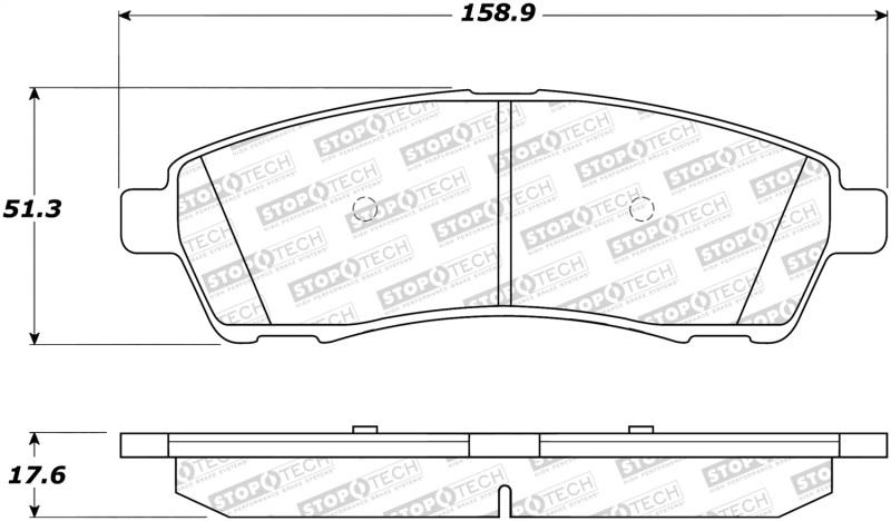 StopTech Street Brake Pads 308.07570 Main Image